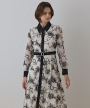 チュールコードレースワンピース