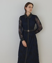 チュールコードレースワンピース