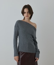 ハイゲージウールニットトップ