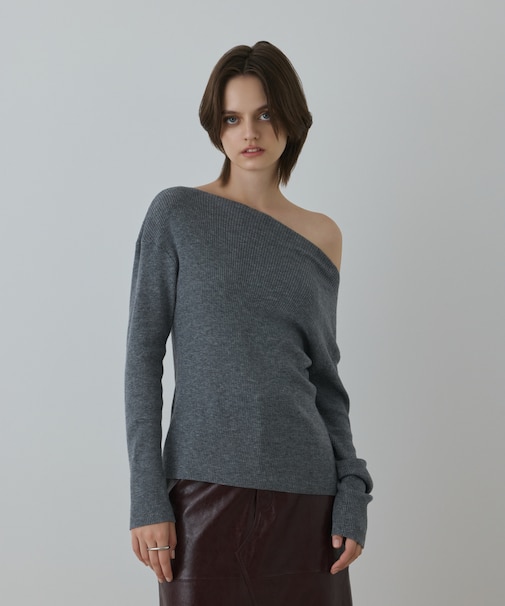 ハイゲージウールニットトップ