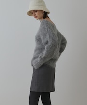 ウールギャバミニスカート