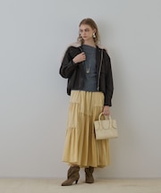 フェイクレザーボンバージャケット