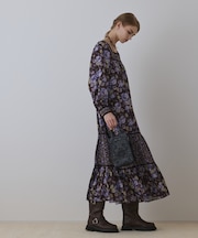 ボタニカルティアードワンピース