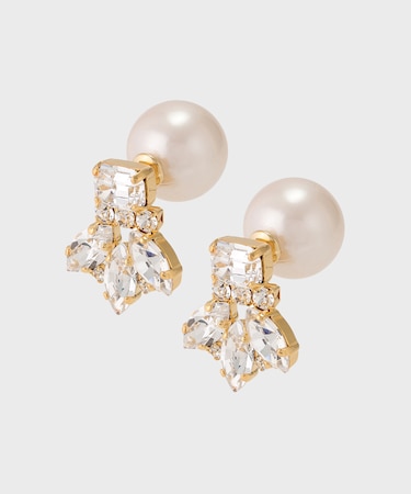 ビジューパールピアス