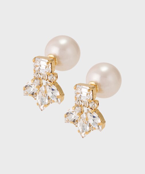 ビジューパールピアス