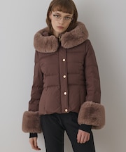 エコファーショートダウンジャケット