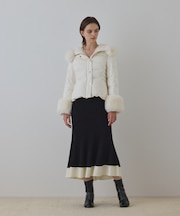 エコファーショートダウンジャケット