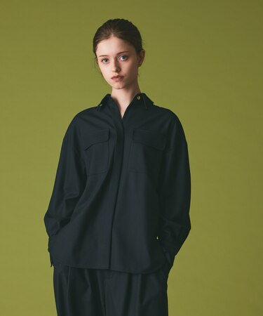 ウールミリタリーシャツ