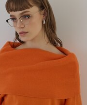 ウールオフショルニットトップ