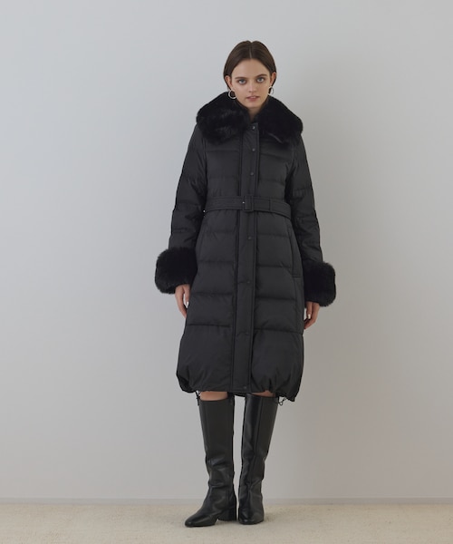 ファーカラーロングダウン｜グレースコンチネンタルの通販｜&mall
