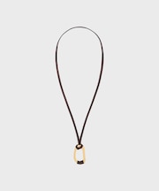 レザーリングネックレス