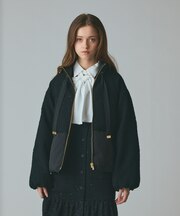 ツイードコンビパフィーブルゾン