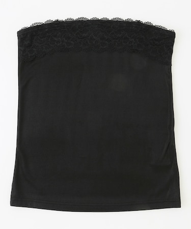 箔プリントレースベアトップ