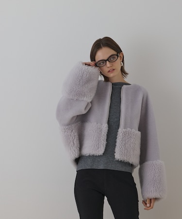 ウールボアジャケット