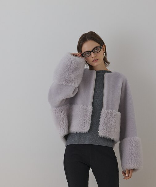 ウールボアジャケット