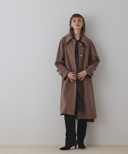 ウールカシミヤリバーコート