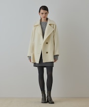 シャギーハーフコート