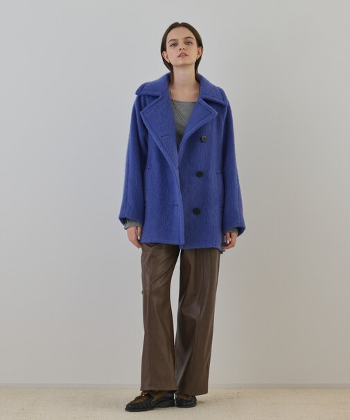 シャギーハーフコート