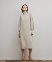 スパンコールニットワンピース