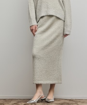 ラメフェザーニットスカート