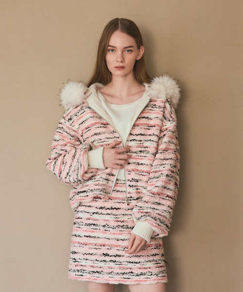 ツイードコンビショートブルゾン｜グレースコンチネンタルの通販