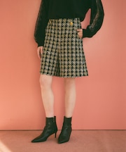 シャイニーツイードハーフパンツ