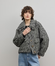 パディングツイードジャケット