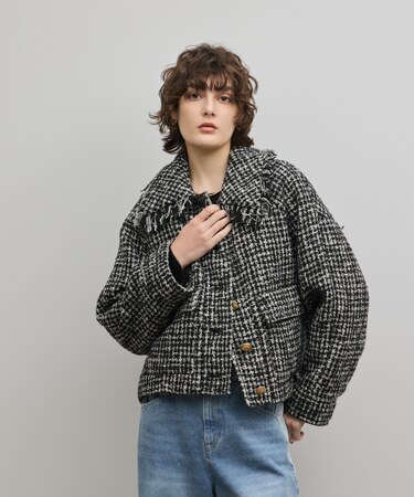 パディングツイードジャケット