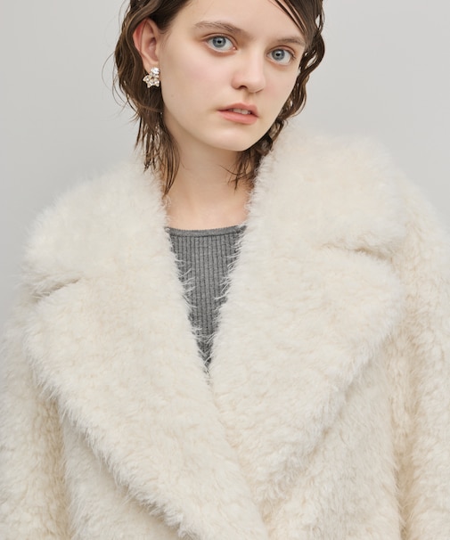 フェイクファーPコート