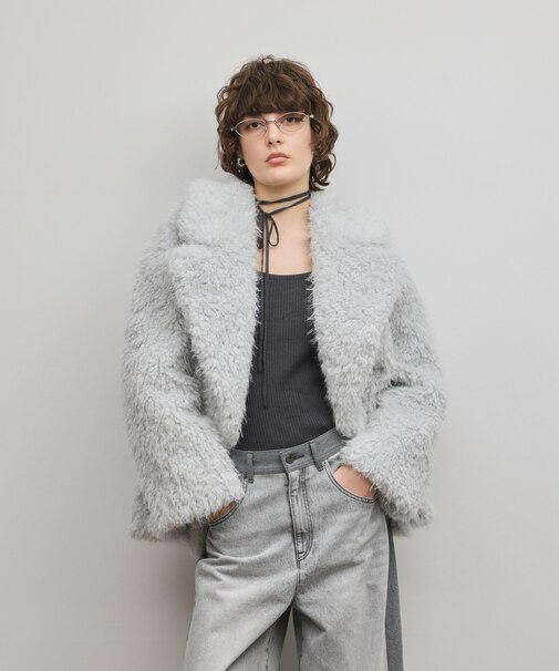 フェイクファーPコート