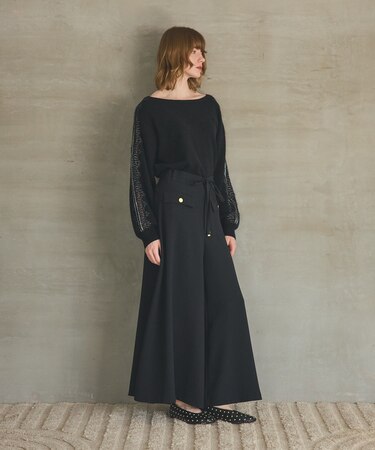 ワイドフレアパンツ