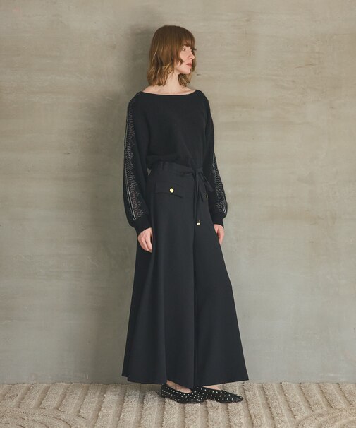 ワイドフレアパンツ