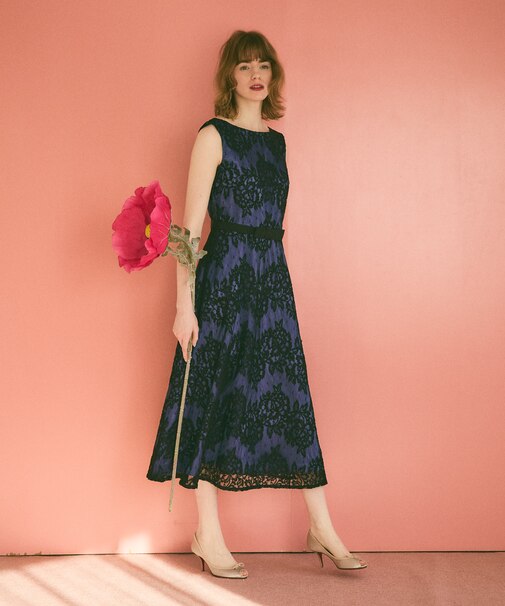 レースボーダードレス