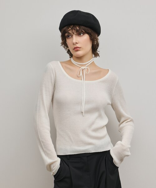 フリンジJQニットトップ｜グレースコンチネンタルの通販｜&mall