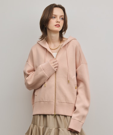 フォルムニットパーカー