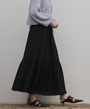 ティアードエンブロイダリースカート