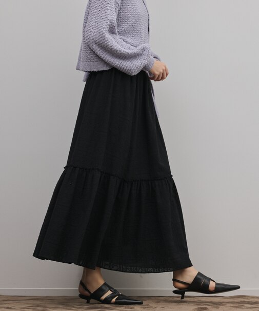 ティアードエンブロイダリースカート