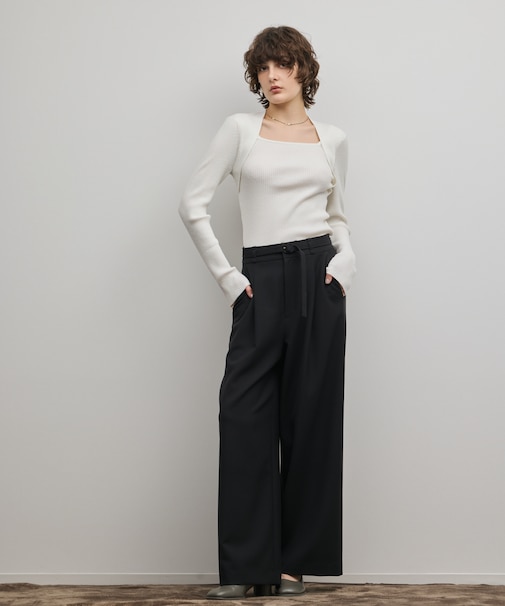 ダブルクロスワイドパンツ