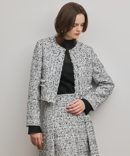 ミックスツイードジャケット｜グレースコンチネンタルの通販｜&mall