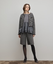 スーツ地ハーフパンツ