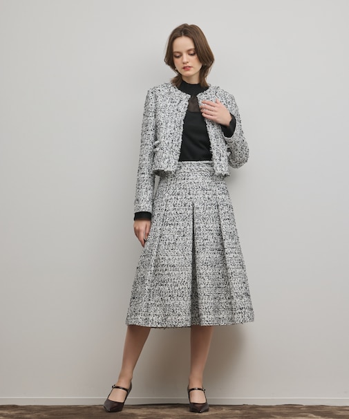 ミックスツイードスカート