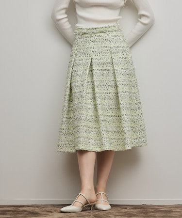 ミックスツイードスカート