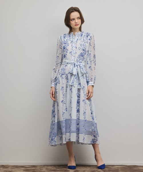 フラワープリントティアードワンピース｜グレースコンチネンタルの通販