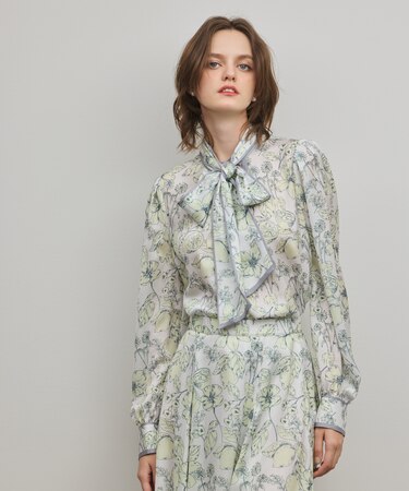 フルーツフラワープリントトップ