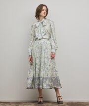 フルーツフラワープリントスカート