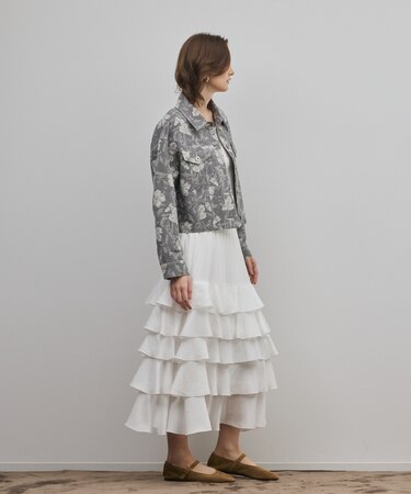 ボタニカルジャガードジャケット