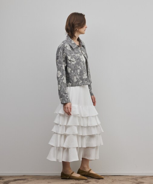 ボタニカルジャガードジャケット