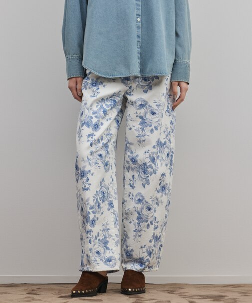 サイド切替バレルパンツ