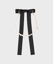 パールリボンネックレス