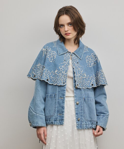 ケープ付カバーオールジャケット